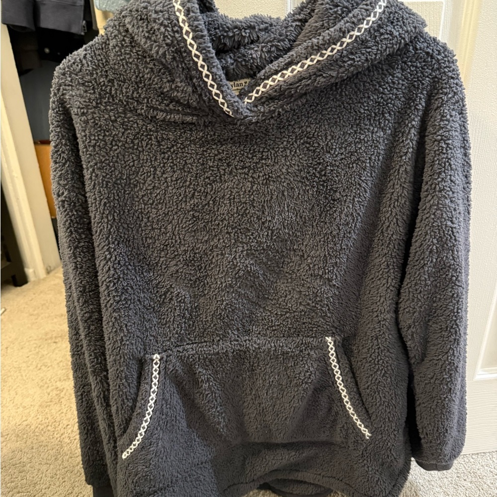 dylan Charcoal Hooded Sweater